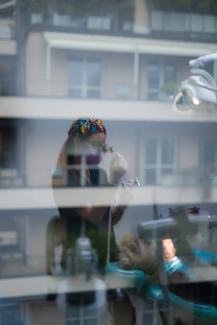 Professionista al lavoro
